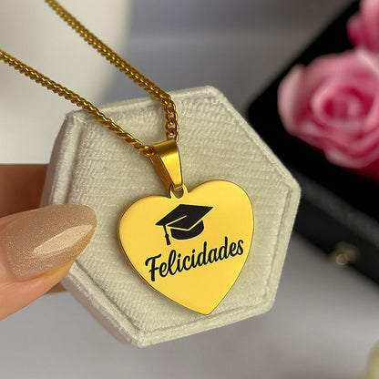"Siempre en mi corazon" Collar Personalizado + Box de regalo