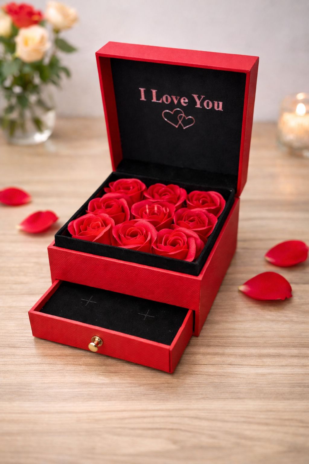 "Amor Eterno" Collar Personalizado para Mamá + Box de Rosas