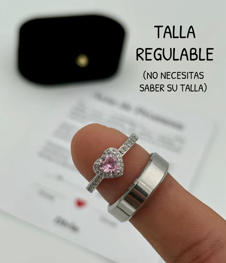 Anillos de Promesa Eterna + Box de regalo