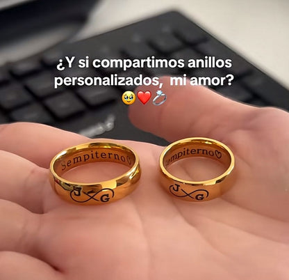 “Promesa Eterna” Anillo personalizado + box de regalo