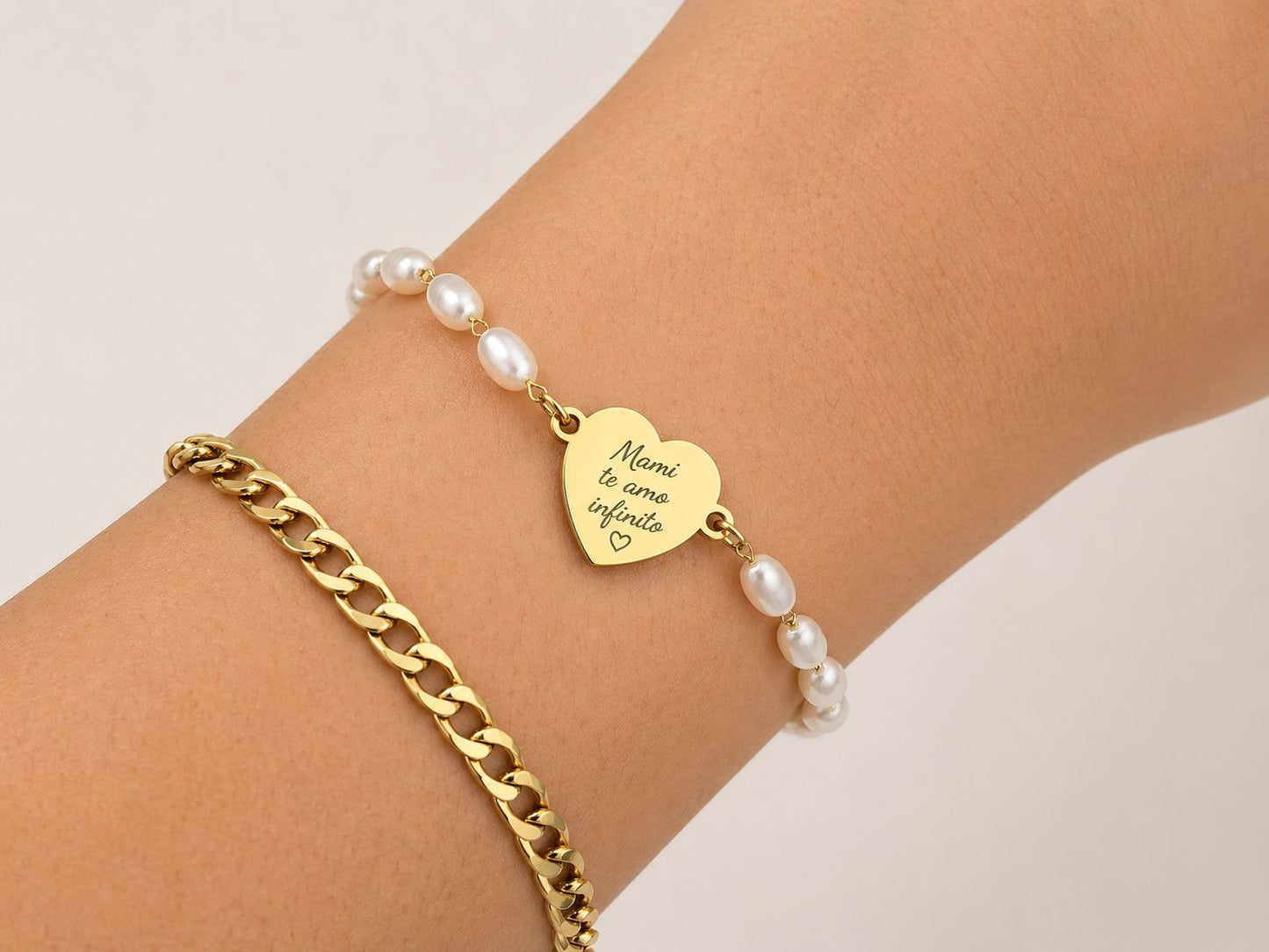 Pulsera Personalizada para Mamá + Box de regalo