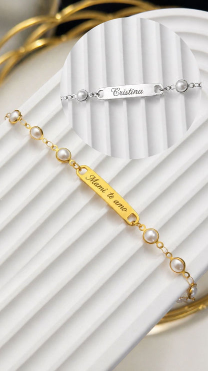 Pulsera Personalizada para Mamá + Box de regalo
