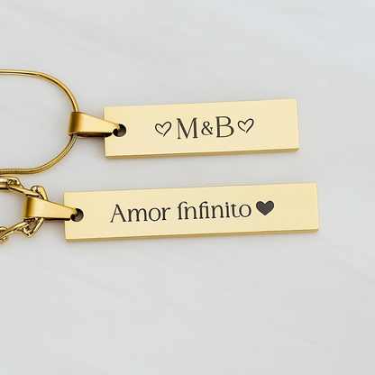 "Vínculo Infinito"  Collar personalizado + box de regalo